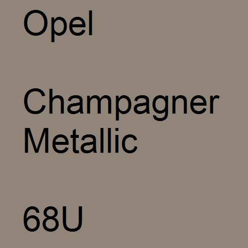 Opel, Champagner Metallic, 68U.